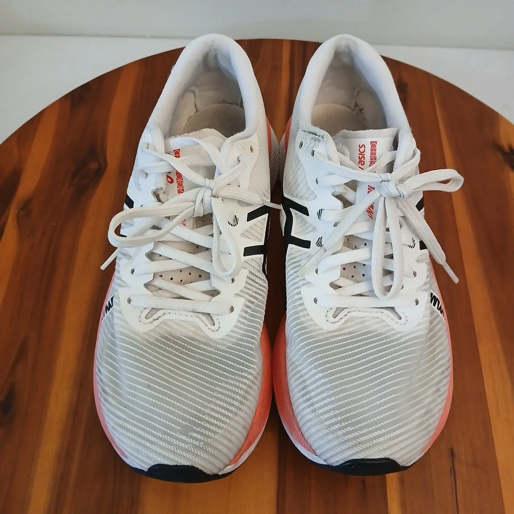 Asics Magic Speed 3 Womens 7.5 White Running‎ Shoes Sneakers 1012B518 FF Blast+